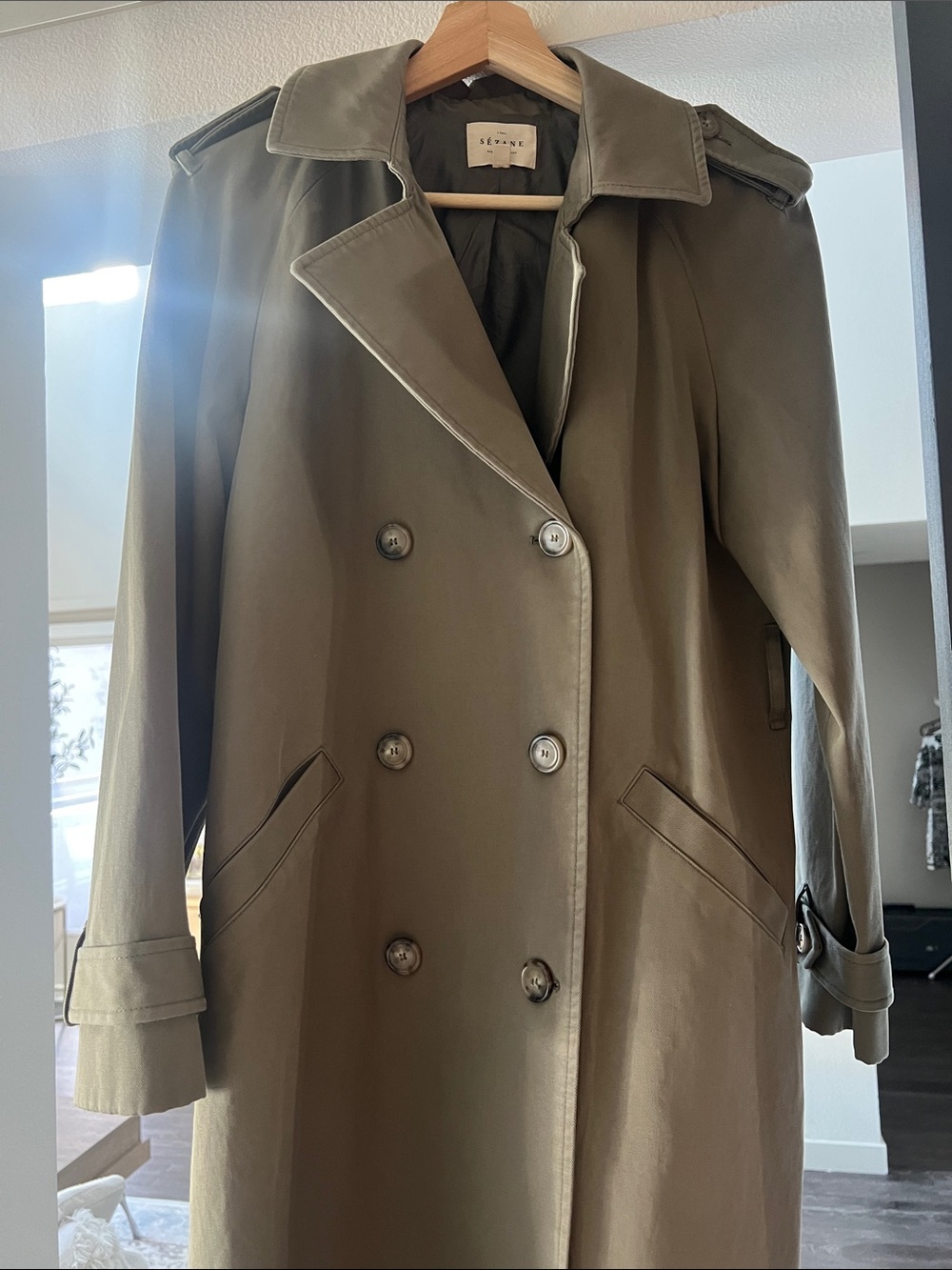 Sezane Scott Trench Coat - Picture 4 of 6